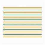 Horizontal Line Yellow Blue Orange Small Glasses Cloth (2-Side) Front