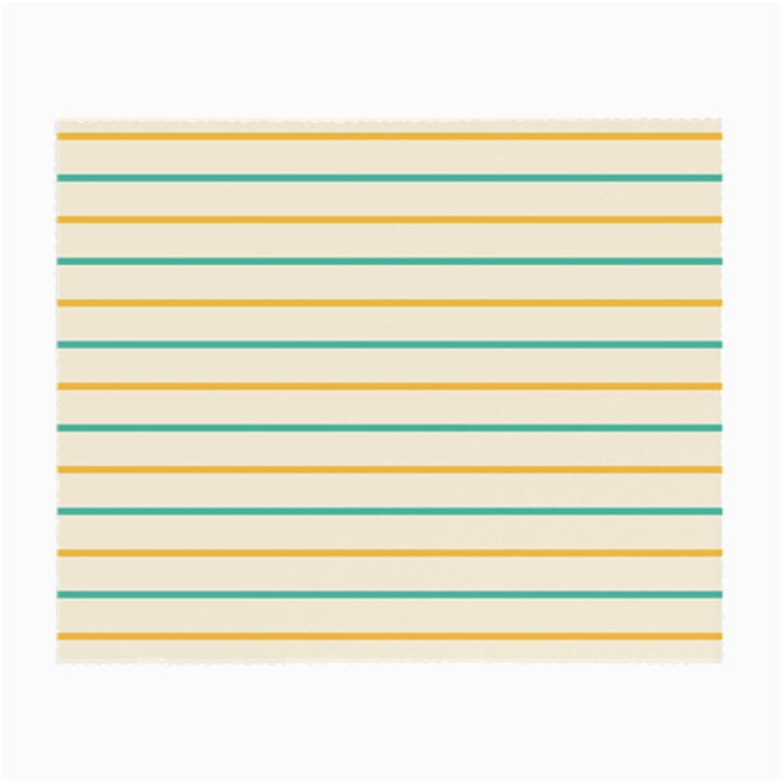 Horizontal Line Yellow Blue Orange Small Glasses Cloth (2-Side)