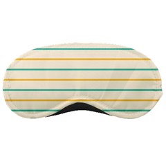 Horizontal Line Yellow Blue Orange Sleeping Masks by Mariart