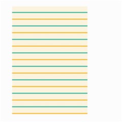 Horizontal Line Yellow Blue Orange Large Garden Flag (two Sides) by Mariart