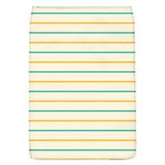 Horizontal Line Yellow Blue Orange Flap Covers (l)  by Mariart