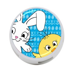 Easter Bunny And Chick  4-port Usb Hub (one Side) by Valentinaart