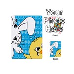 Easter bunny and chick  Playing Cards 54 (Mini)  Front - Spade3