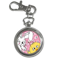 Easter Bunny And Chick  Key Chain Watches by Valentinaart