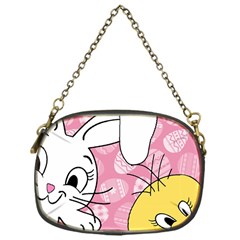 Easter Bunny And Chick  Chain Purses (one Side)  by Valentinaart