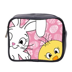 Easter Bunny And Chick  Mini Toiletries Bag 2-side by Valentinaart