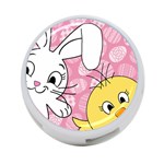 Easter bunny and chick  4-Port USB Hub (One Side) Front