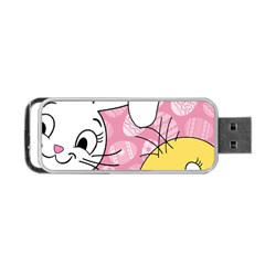 Easter Bunny And Chick  Portable Usb Flash (one Side) by Valentinaart