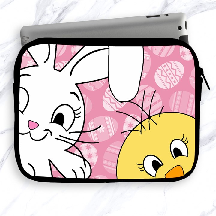 Easter bunny and chick  Apple iPad 2/3/4 Zipper Cases