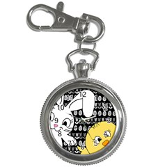 Easter Bunny And Chick  Key Chain Watches by Valentinaart