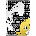 Easter bunny and chick  Canvas 12  x 18   11.88 x17.36  Canvas - 1