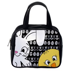 Easter Bunny And Chick  Classic Handbags (one Side) by Valentinaart