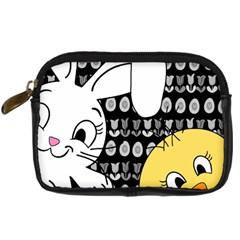 Easter Bunny And Chick  Digital Camera Cases by Valentinaart