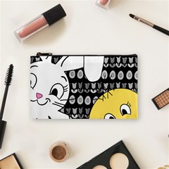 Easter Bunny And Chick  Cosmetic Bag (small)  by Valentinaart