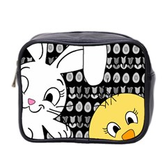 Easter Bunny And Chick  Mini Toiletries Bag 2-side by Valentinaart