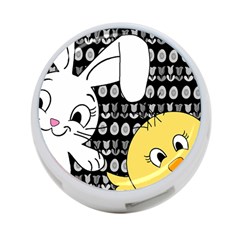 Easter Bunny And Chick  4-port Usb Hub (two Sides)  by Valentinaart