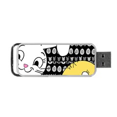 Easter Bunny And Chick  Portable Usb Flash (one Side) by Valentinaart