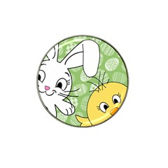 Easter Bunny And Chick  Hat Clip Ball Marker (10 Pack) by Valentinaart