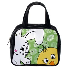 Easter Bunny And Chick  Classic Handbags (one Side) by Valentinaart