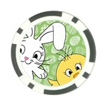 Easter bunny and chick  Poker Chip Card Guard (10 pack) Front