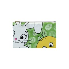 Easter Bunny And Chick  Cosmetic Bag (small)  by Valentinaart