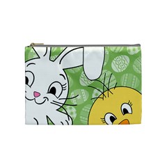 Easter Bunny And Chick  Cosmetic Bag (medium)  by Valentinaart