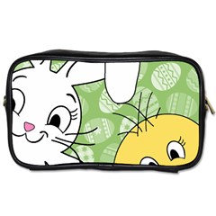 Easter Bunny And Chick  Toiletries Bags 2-side by Valentinaart