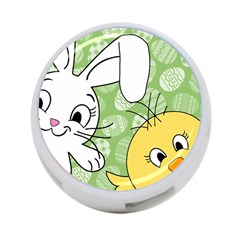 Easter Bunny And Chick  4-port Usb Hub (one Side) by Valentinaart