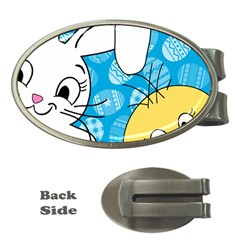 Easter bunny and chick  Money Clips (Oval) 