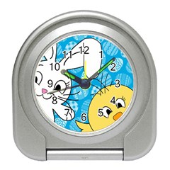 Easter bunny and chick  Travel Alarm Clocks