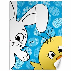 Easter bunny and chick  Canvas 36  x 48  