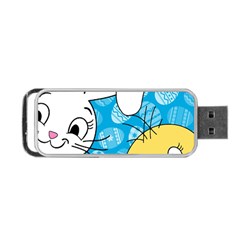 Easter bunny and chick  Portable USB Flash (One Side)