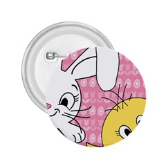 Easter Bunny And Chick  2 25  Buttons by Valentinaart