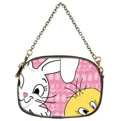 Easter Bunny And Chick  Chain Purses (two Sides)  by Valentinaart