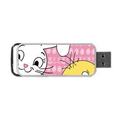 Easter Bunny And Chick  Portable Usb Flash (one Side) by Valentinaart