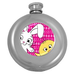 Easter Round Hip Flask (5 Oz) by Valentinaart