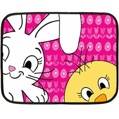 Easter Double Sided Fleece Blanket (mini)  by Valentinaart