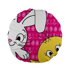 Easter Standard 15  Premium Round Cushions by Valentinaart