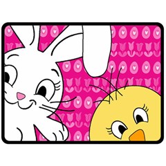 Easter Double Sided Fleece Blanket (large)  by Valentinaart