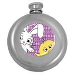 Easter Round Hip Flask (5 oz) Front