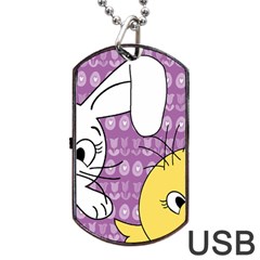 Easter Dog Tag USB Flash (Two Sides)