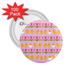 Easter - Chick And Tulips 2 25  Buttons (100 Pack)  by Valentinaart