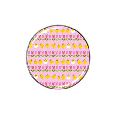 Easter - Chick And Tulips Hat Clip Ball Marker (10 Pack) by Valentinaart