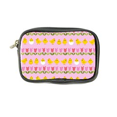 Easter - Chick And Tulips Coin Purse by Valentinaart