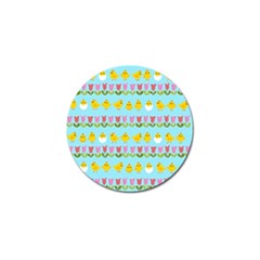 Easter - Chick And Tulips Golf Ball Marker (10 Pack) by Valentinaart