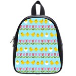 Easter - chick and tulips School Bags (Small)  Front