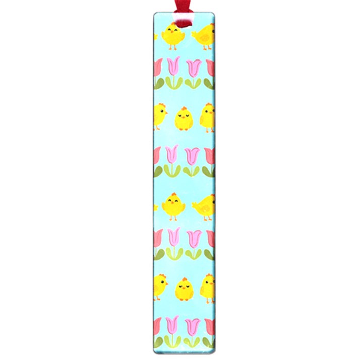 Easter - chick and tulips Large Book Marks