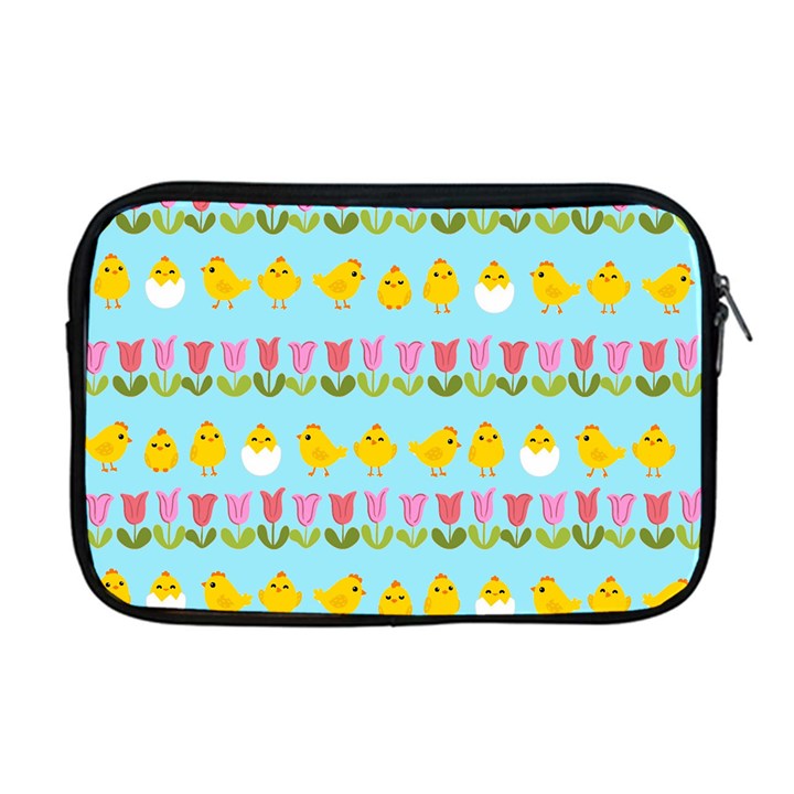 Easter - chick and tulips Apple MacBook Pro 17  Zipper Case