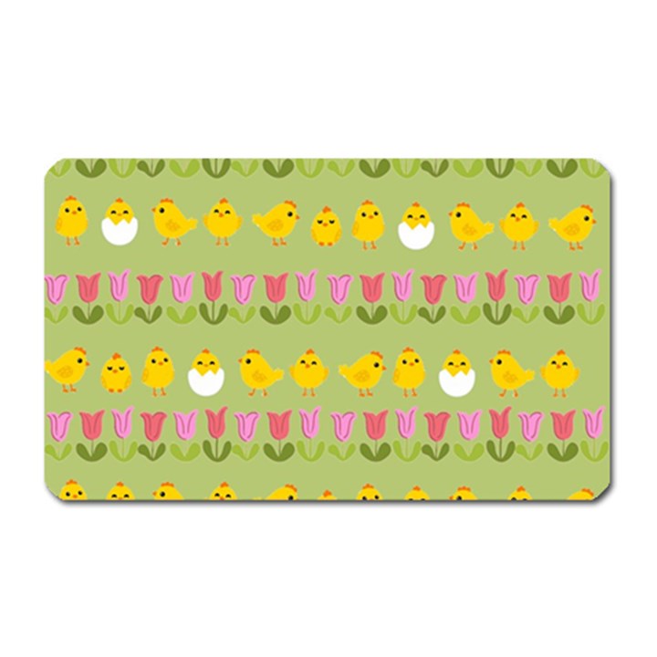 Easter - chick and tulips Magnet (Rectangular)