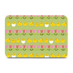 Easter - Chick And Tulips Plate Mats by Valentinaart